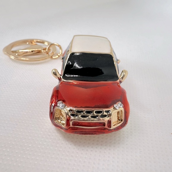 New Red Mini Cooper Car Bag charm keychain - Picture 4 of 9